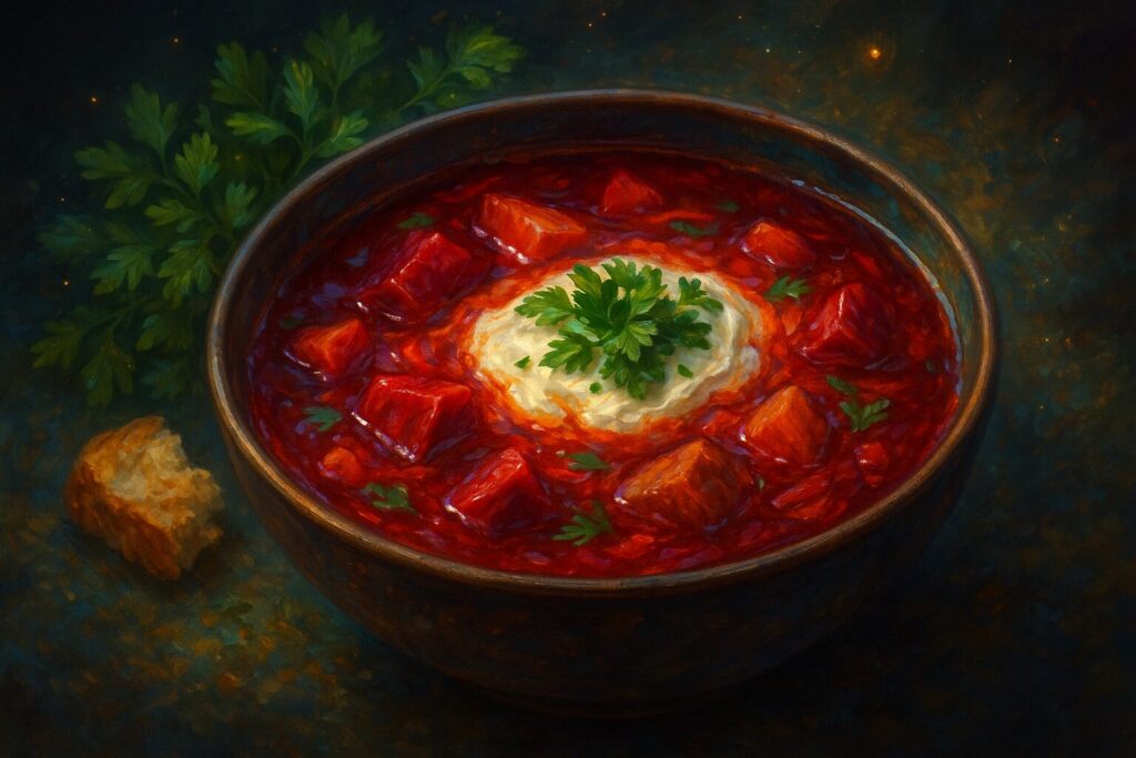 美味しそうなボルシチ