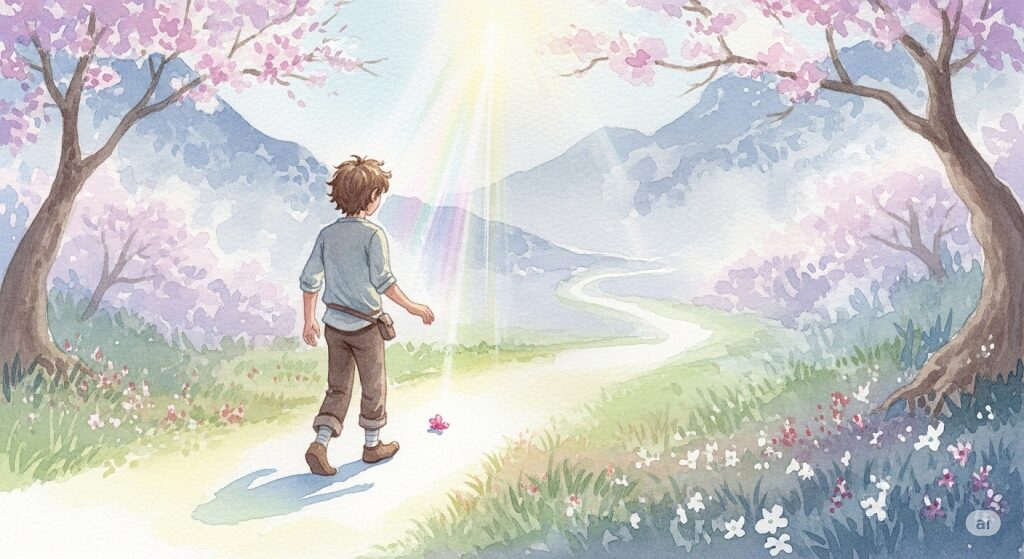直感を信じて小さな一歩を踏み出す画像