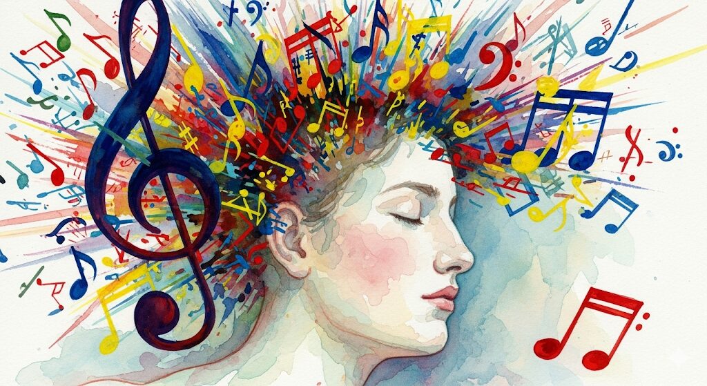 うるさい音楽が心の不調和を示す、夢の中で音楽が流れるスピリチュアルな暗示。情報過多やストレスによる精神的な疲労を表す心からのSOSサイン。