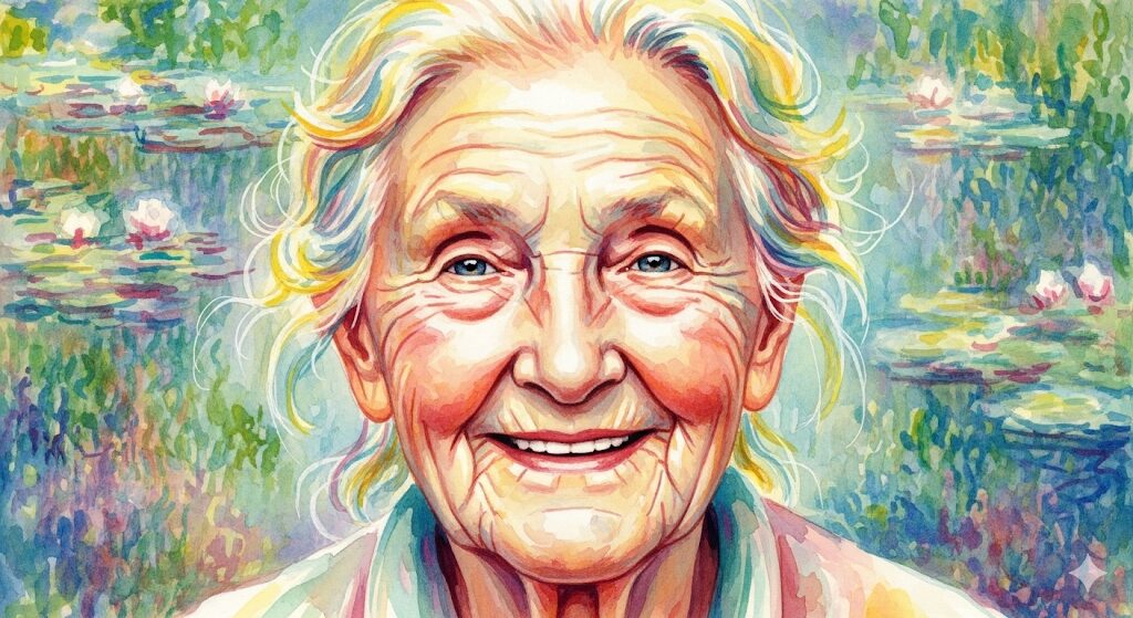 若々しいオーラを放つ年配の人物。「急に老けた」とは逆の、スピリチュアル的に若く見える人の特徴とエネルギー。