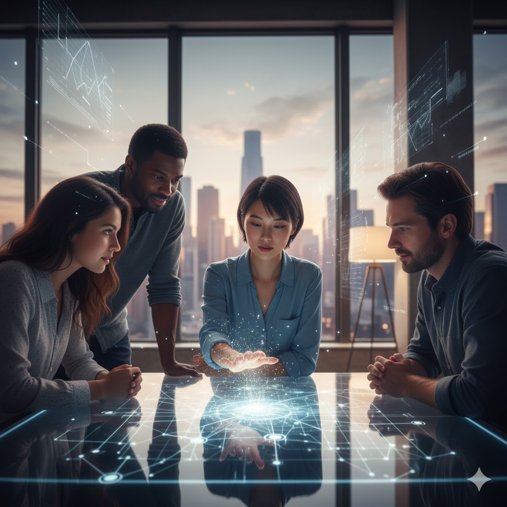 霊感ある人とない人の違いを表現した比較画像。女性がスピリチュアルなエネルギーを感じている様子と、男性がスマホを見る日常的な様子の対比。