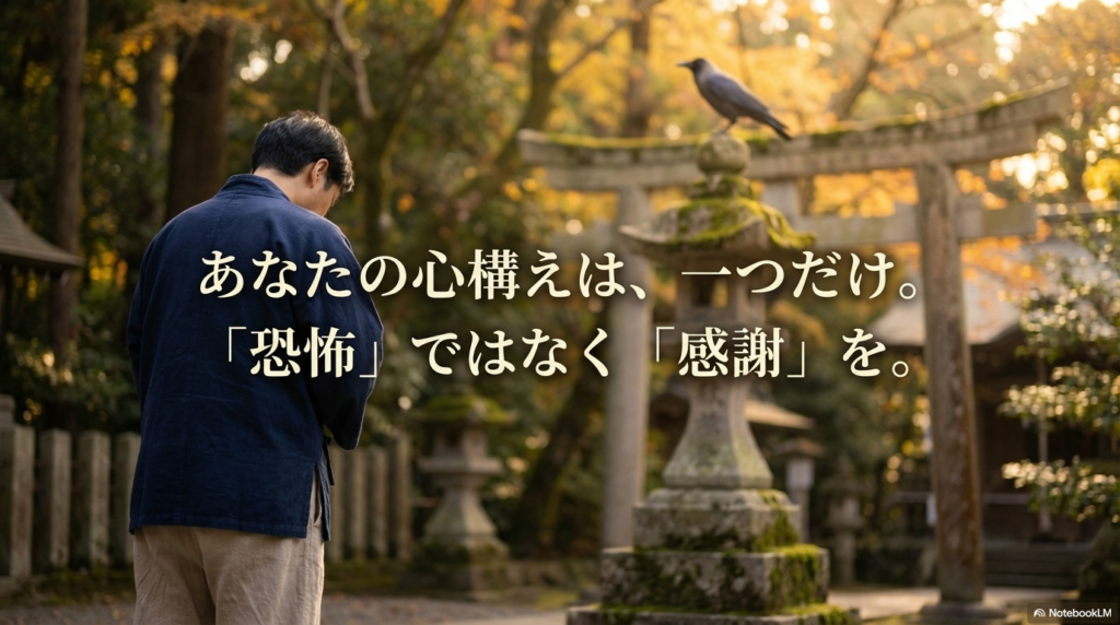 カラスへの恐怖心を捨てて感謝の気持ちを持つことの重要性